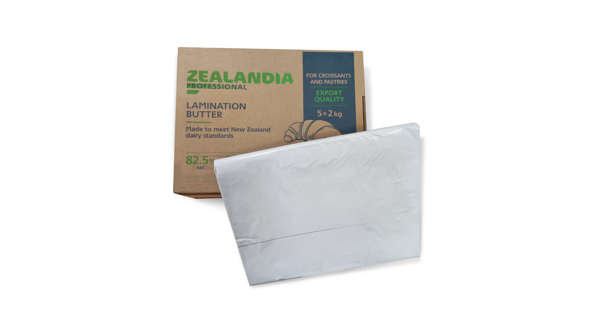 Масло листовое 5 х 2 кг 82,5 % Зеландия Профессиональное / Zealandia Professional